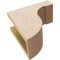 Ekena Millwork 5"W x 10"D x 10"H Classic Del Monte Rough Cedar Woodgrain TimberThane Corbel, Primed Tan CORUR05X10X10DELRCPR - alternate 3